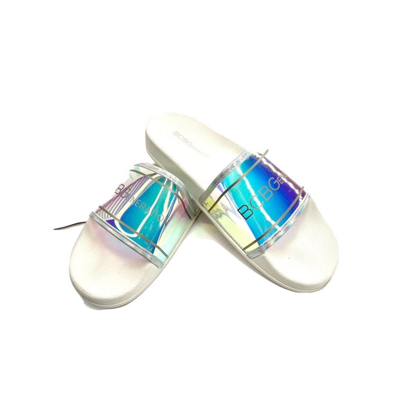BCBGeneration Tasha Halogram Womens Slides Sandal - Picture 2 of 12